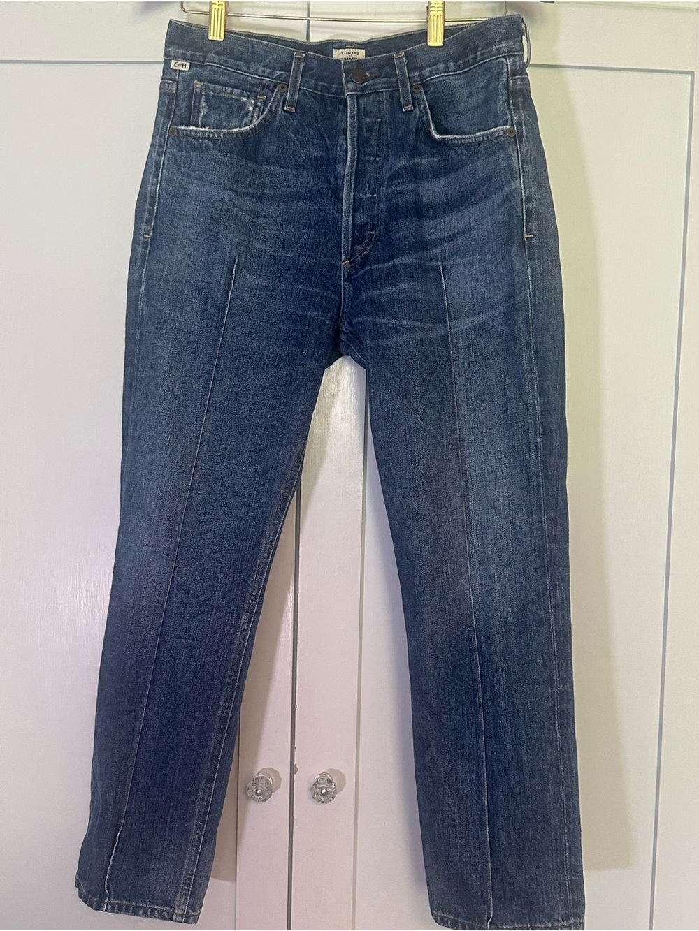 Citizens Of Humanity Gia Dark Blue Straight Leg Vintage Jean, Size 28.